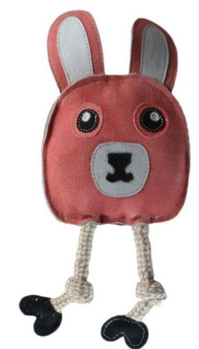 Leather Dog Toys - Bunny