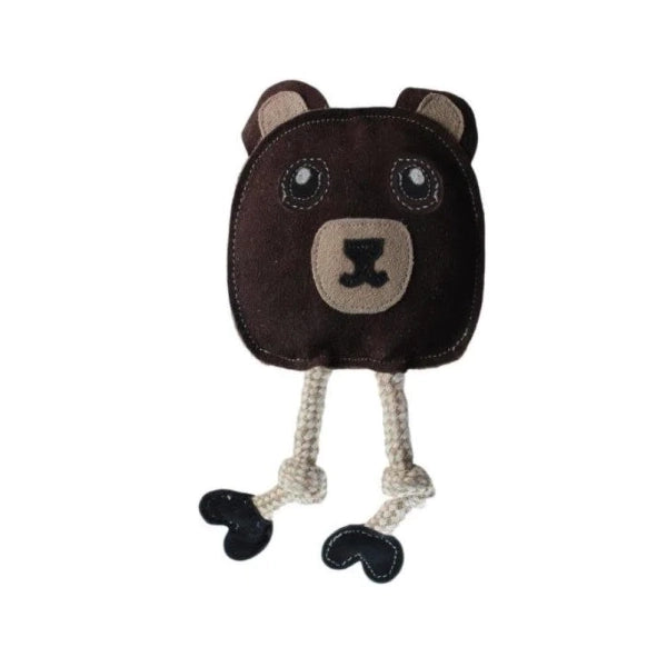 Leather Dog toys - Bear