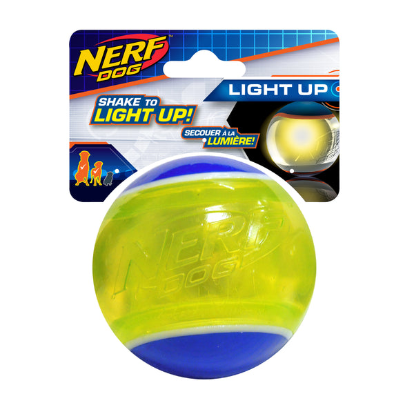 Nerf - LED Blaze Tennis Ball - Green & Blue - 8.3 cm (3.25 in)