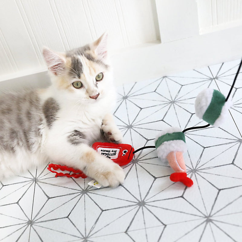 Wacky Wand Cat Toy - Sushi Swatter