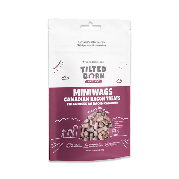 Tilted Barn Pet Co.-  Canadian Bacon MiniWags 100g