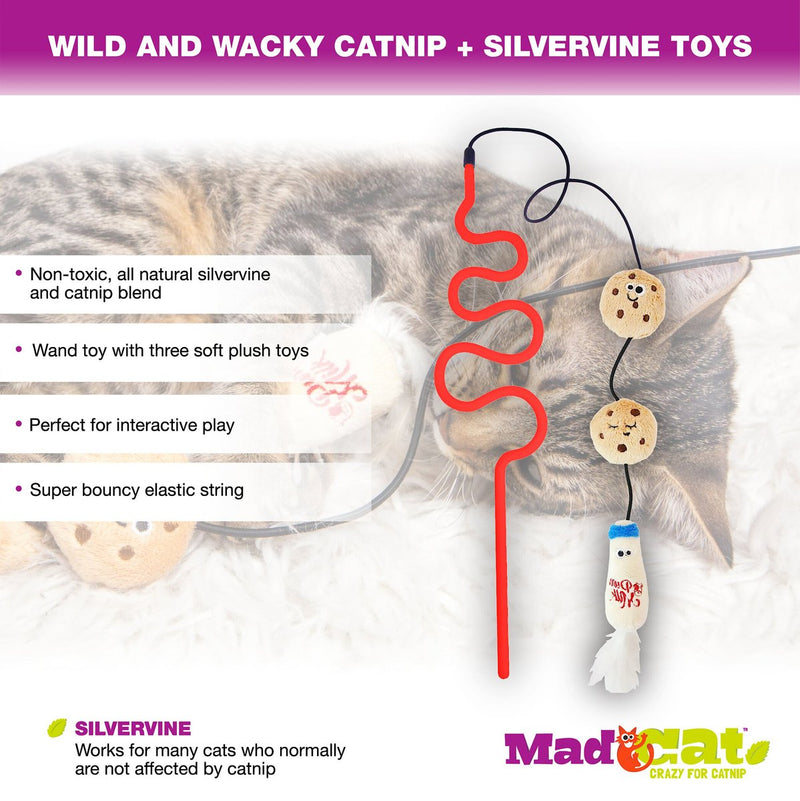 Wacky Wand Cat Toy - Milk n' Cookies