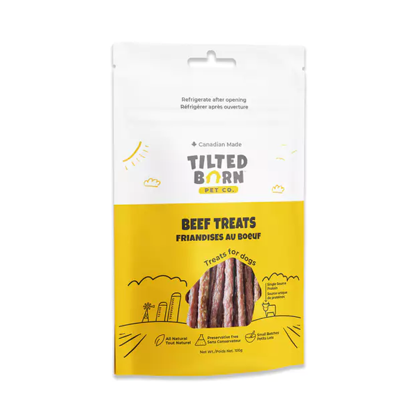 Tilted Barn Pet Co. - Canadian Beef Treats 100g