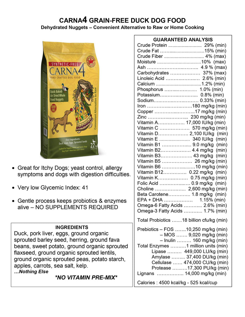 Carna4 - Grain-Free Duck Formula Dog Food