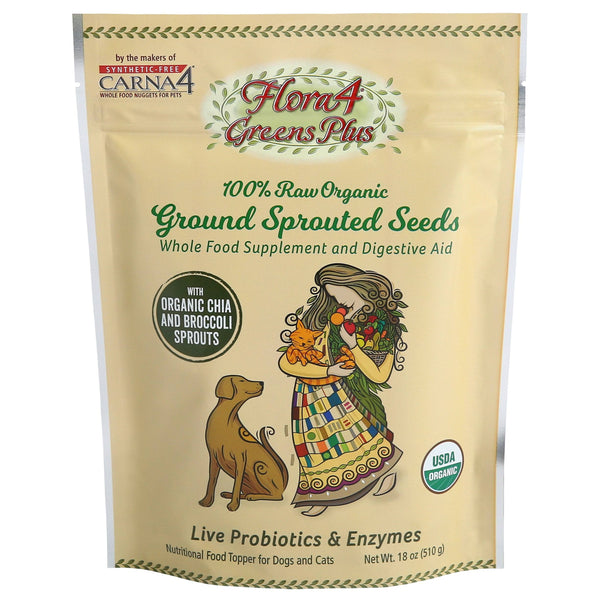 Flora4 - Sprouted Seeds Topper Greens Plus with Broccoli & Chia