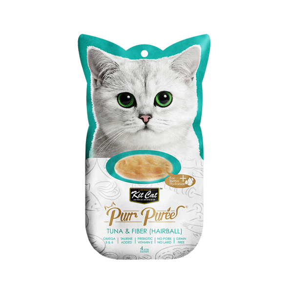 Kit Cat - Purr Puree Tuna & Fiber (Hairball)