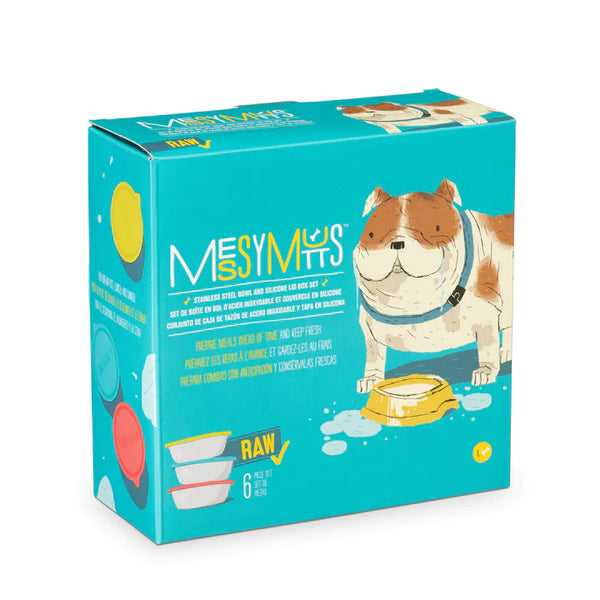 Messy Mutts - Medium Dog Bowl Sets - 1.5 cup each